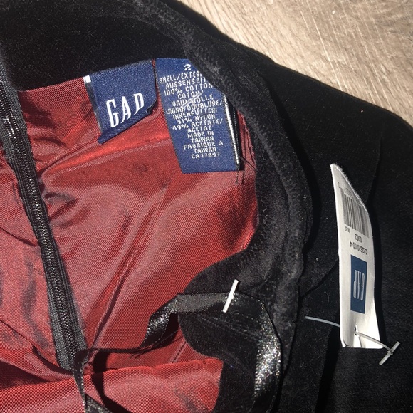 Black Velvet Skirt, Tweed vest with black velvet buttons, back & pocket accents - Picture 7 of 8